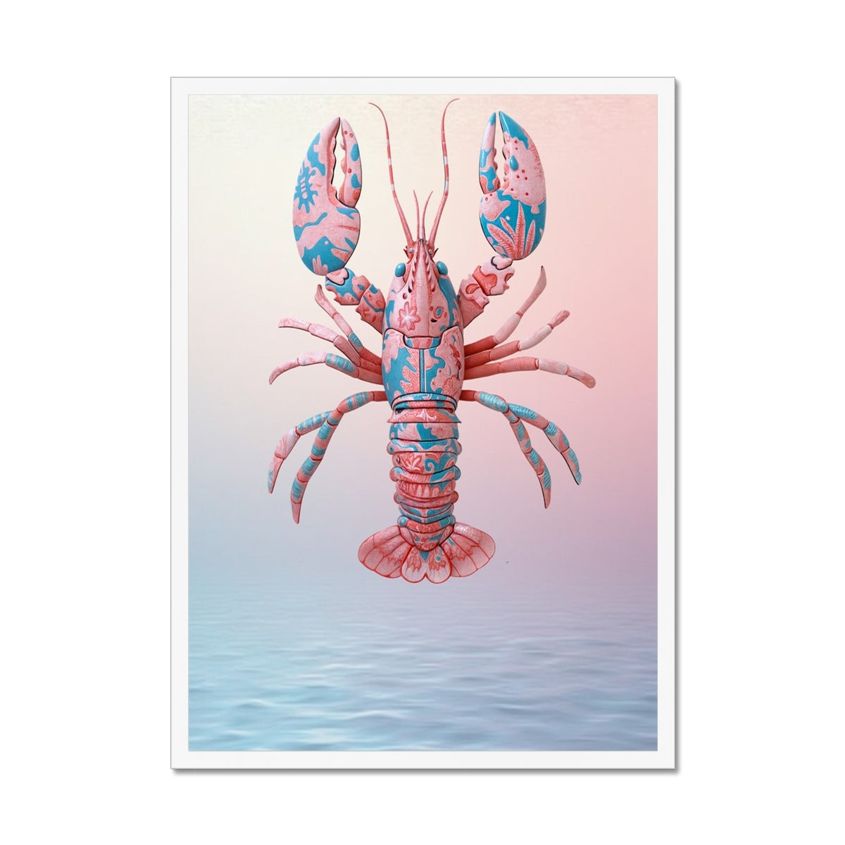 The Flying Lobster Framed Print