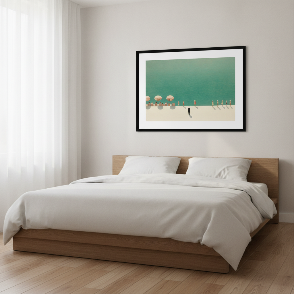 Meet Me By the Beach Framed & Mounted Print shown in a room setting | Pixel Gallery