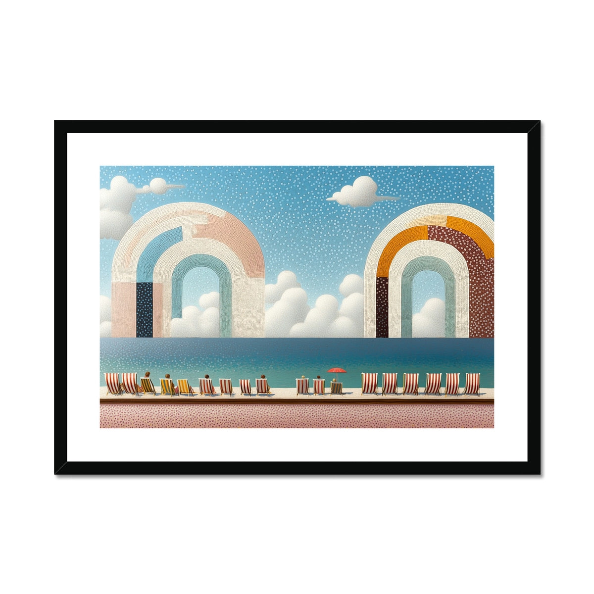 The Pier's Whisper Framed & Mounted Print