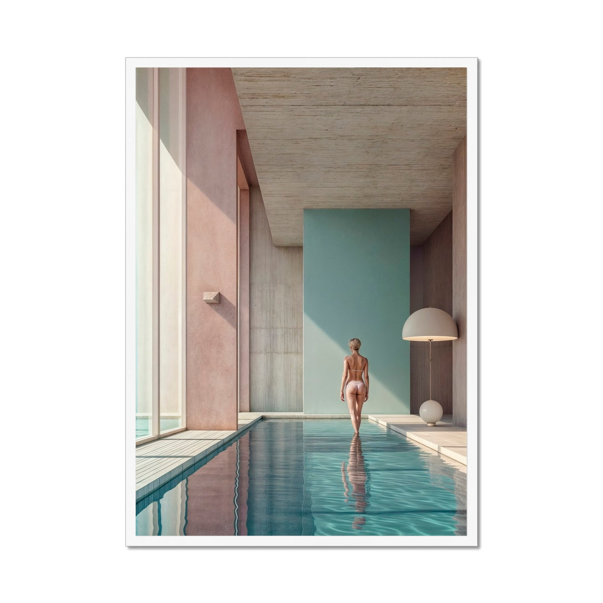 Swimming Pool Serenity Framed Print