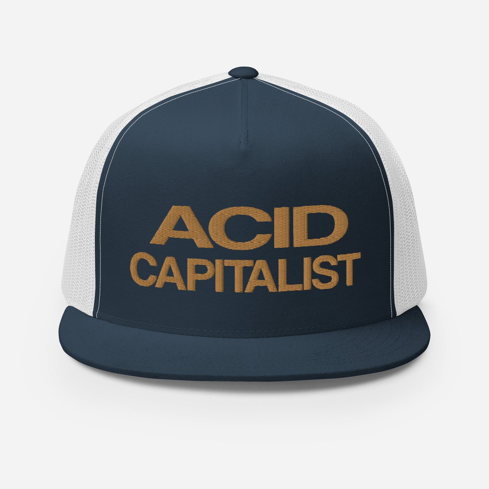 Acid Capitalist Logo-Embroidered and Mesh Trucker Hat - Pixel Gallery