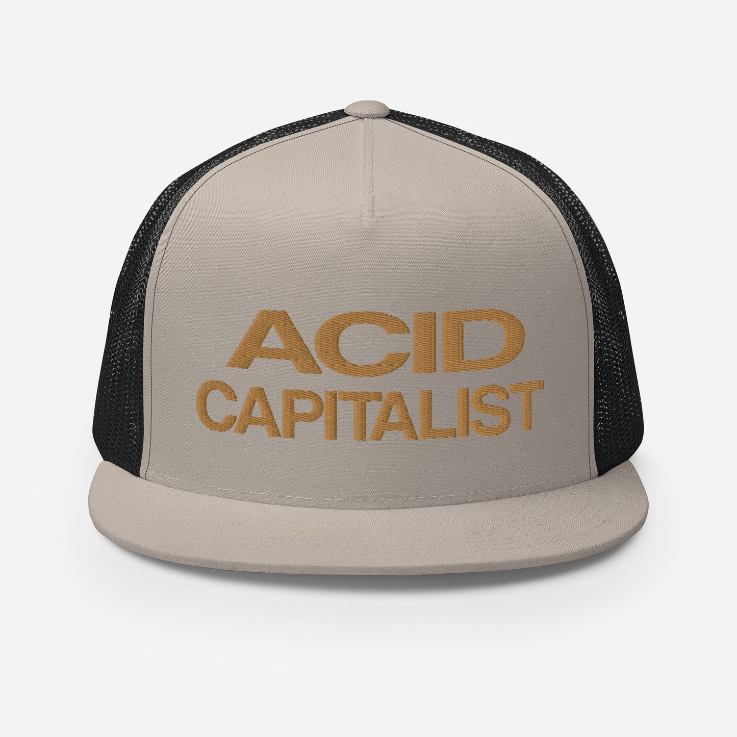 Acid Capitalist Logo-Embroidered and Mesh Trucker Hat - Pixel Gallery