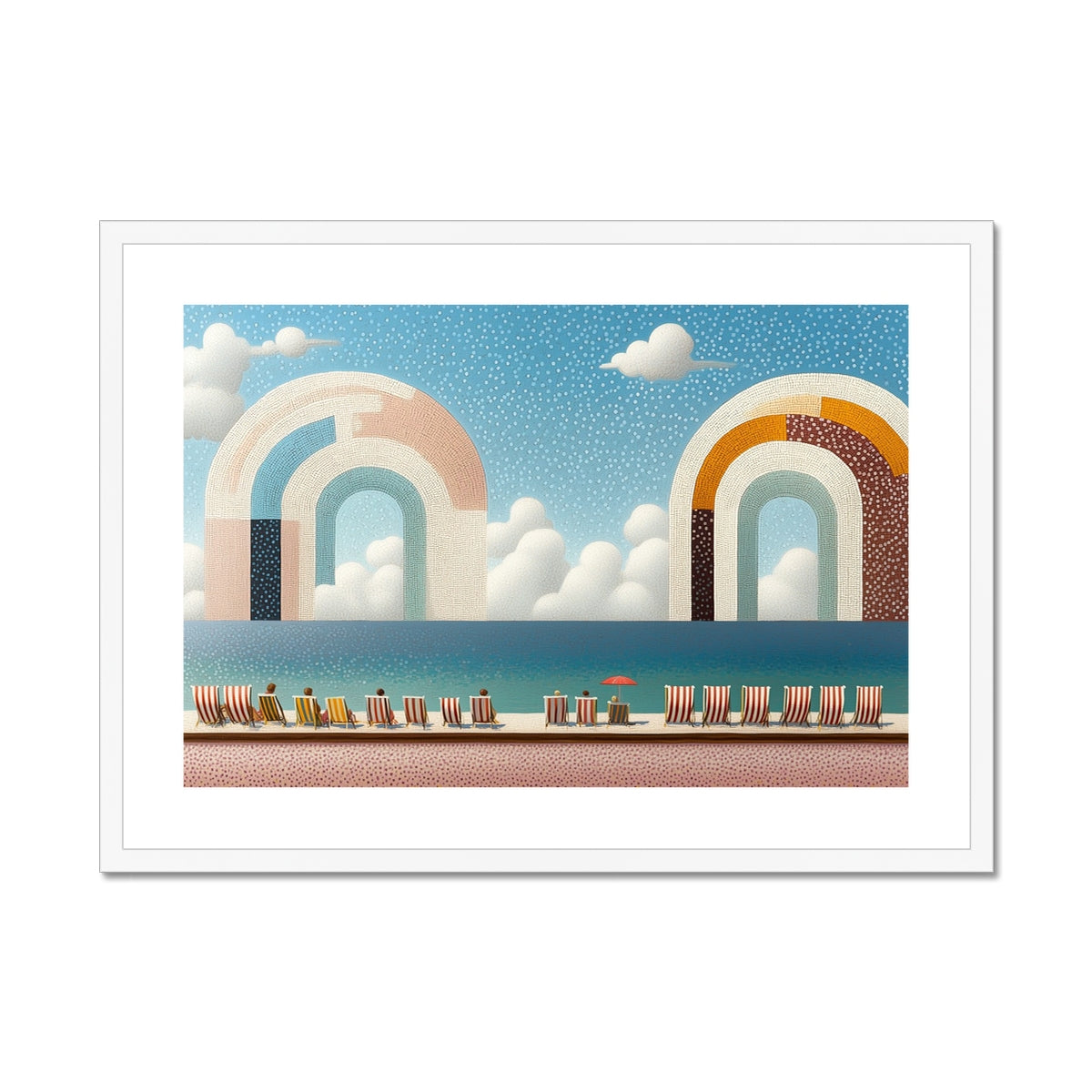 The Pier's Whisper Framed & Mounted Print