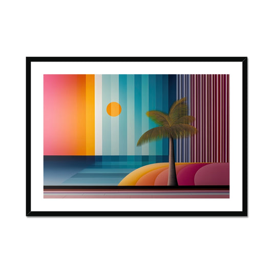 Paradise Pixels Framed & Mounted Print