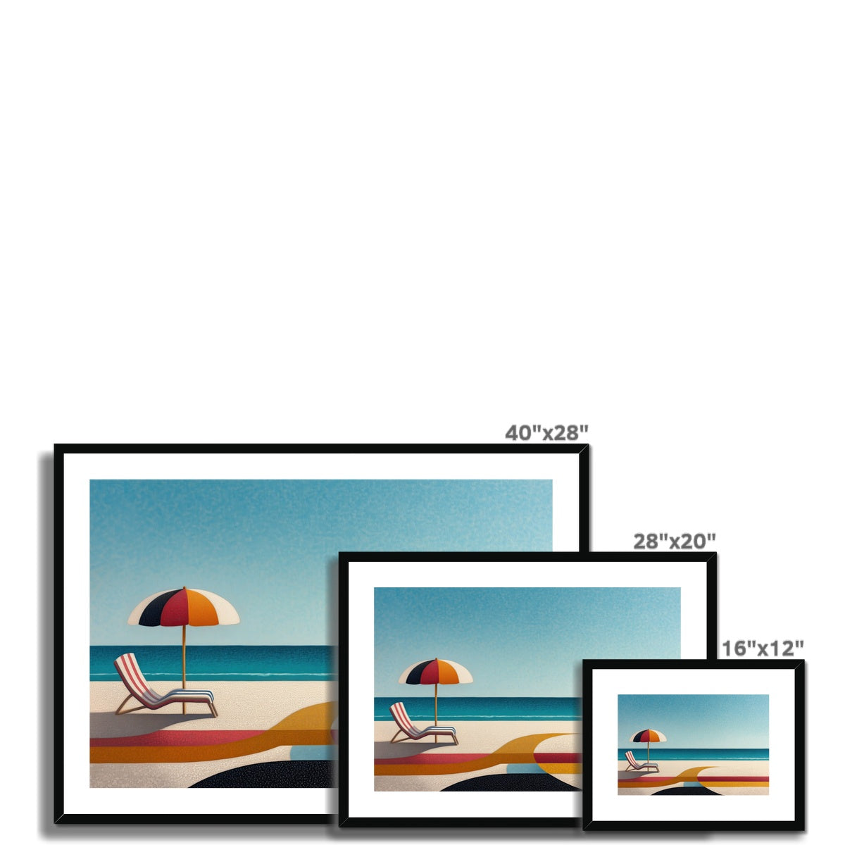 Deckchair Dreams Framed & Mounted Print