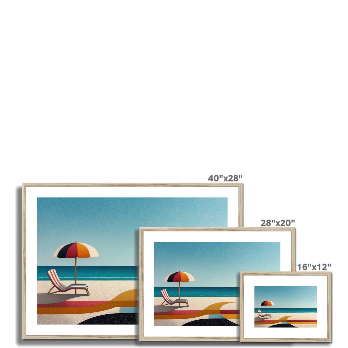 Deckchair Dreams Framed & Mounted Print