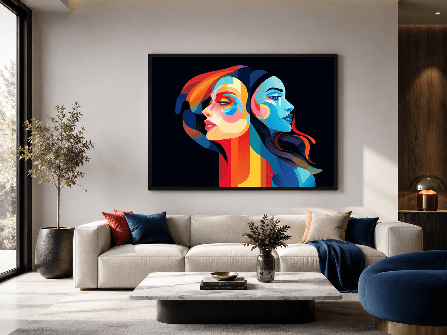 Gemini Abstract Framed Print