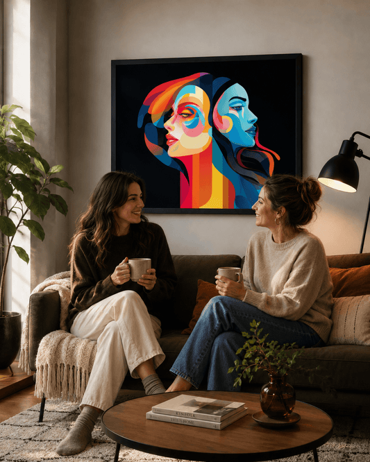 Gemini Abstract Framed Print