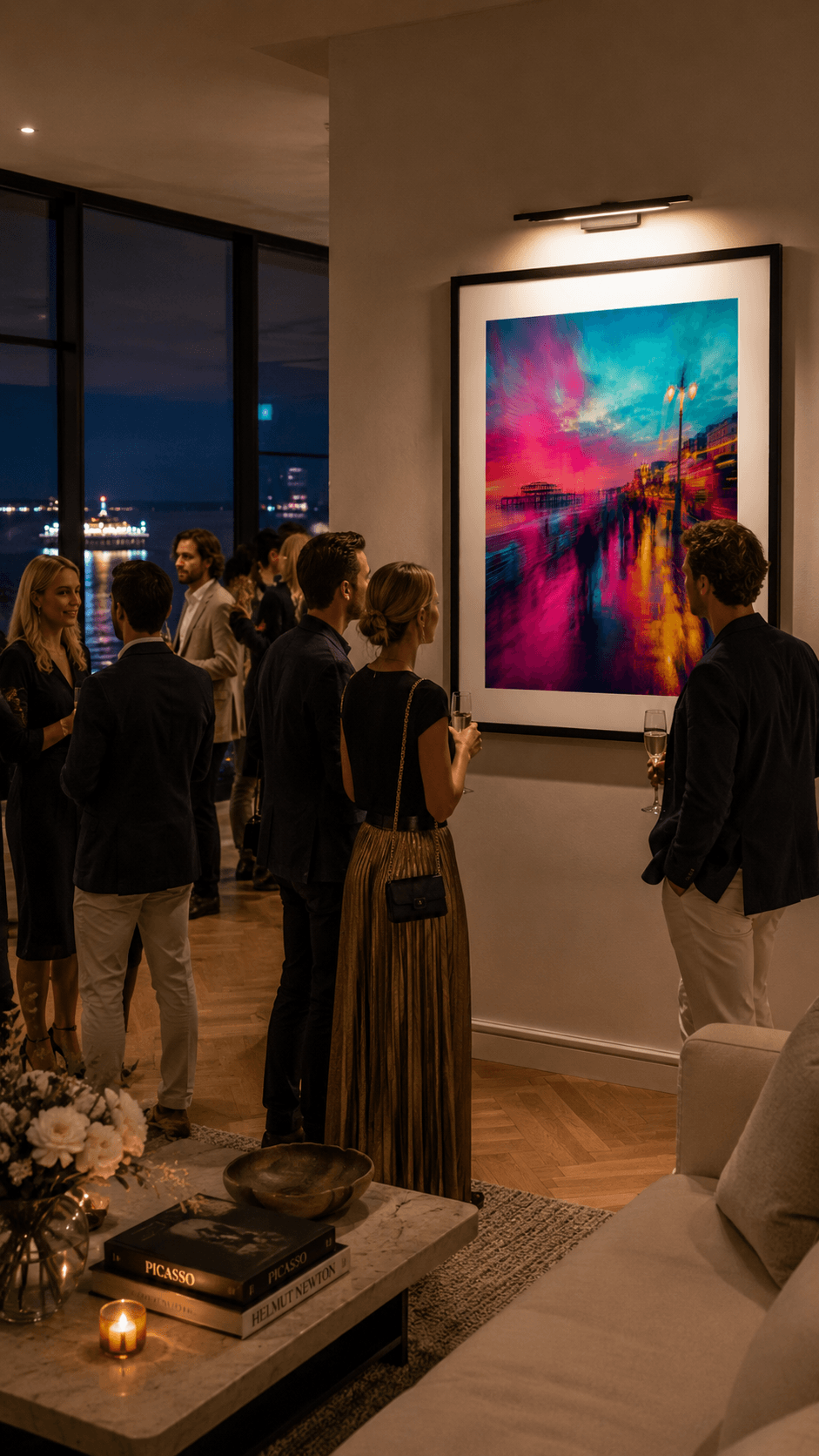 After Dinner Stroll Framed & Mounted Print