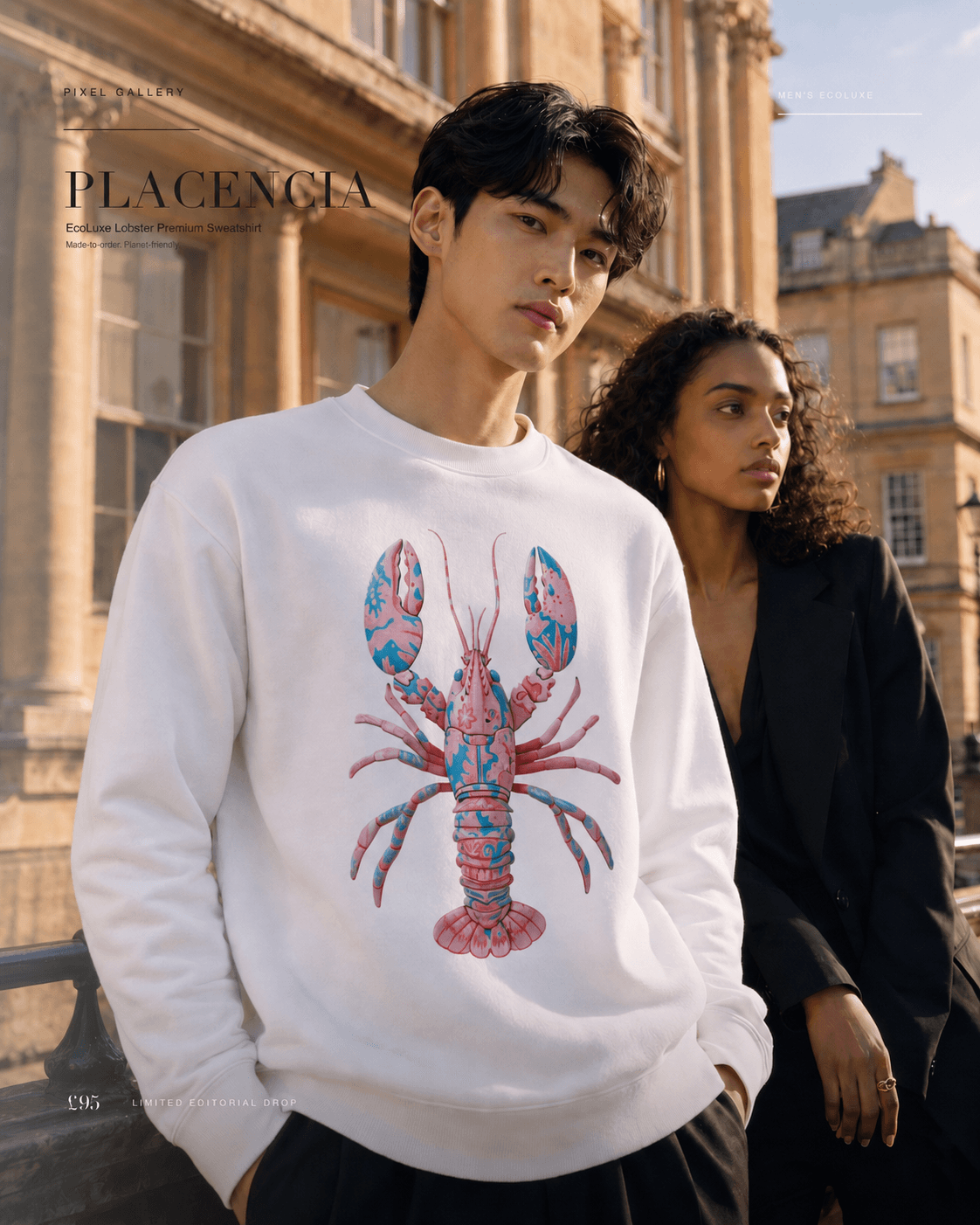 Placencia — Men's Lobster Premium Sweatshirt