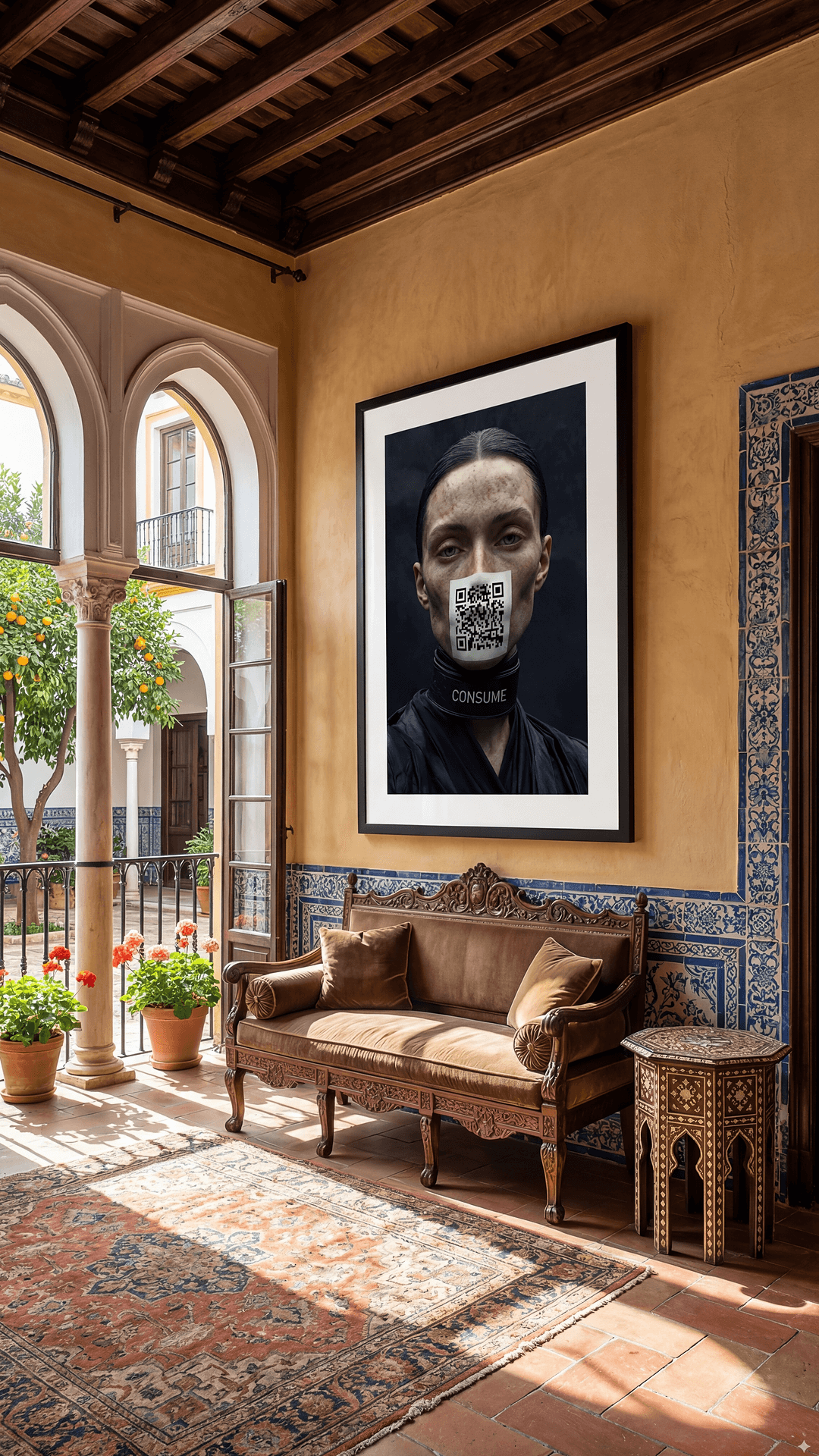 I Am...QR Framed & Mounted Print