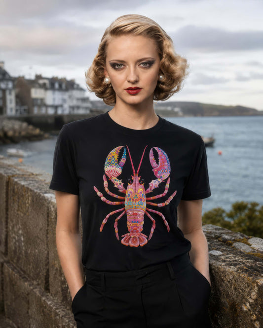 Women's EcoLuxe Lobster Organic Cotton Tee - Cornwall