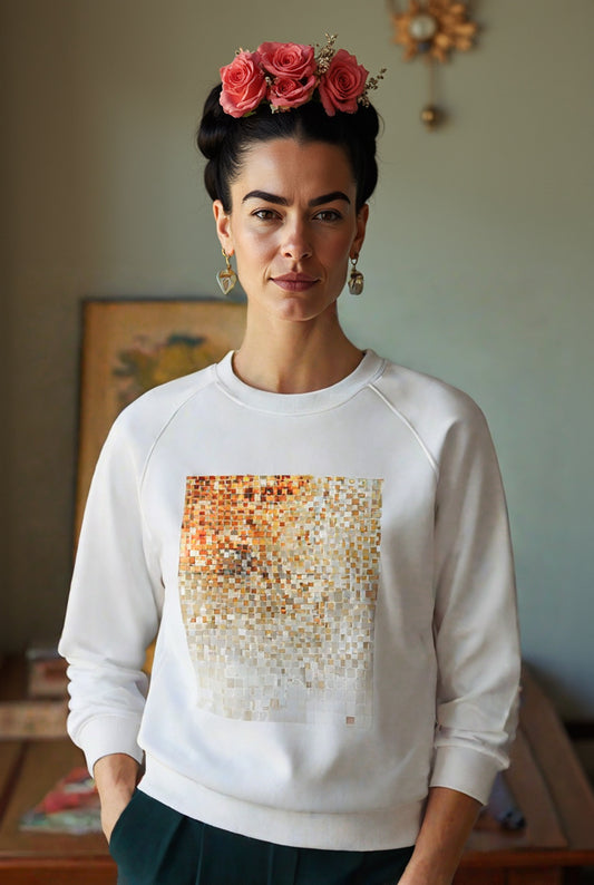 Sun-Kissed Pixels Organic Cotton Sweatshirt