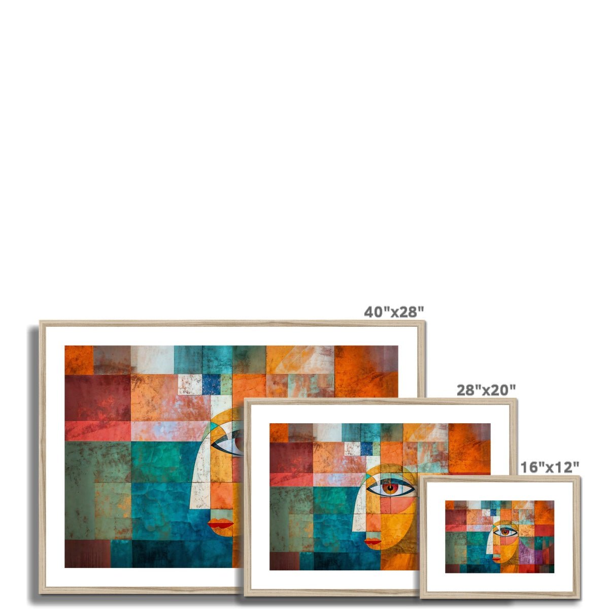 Abstract Look Framed & Mounted Print - Pixel Gallery