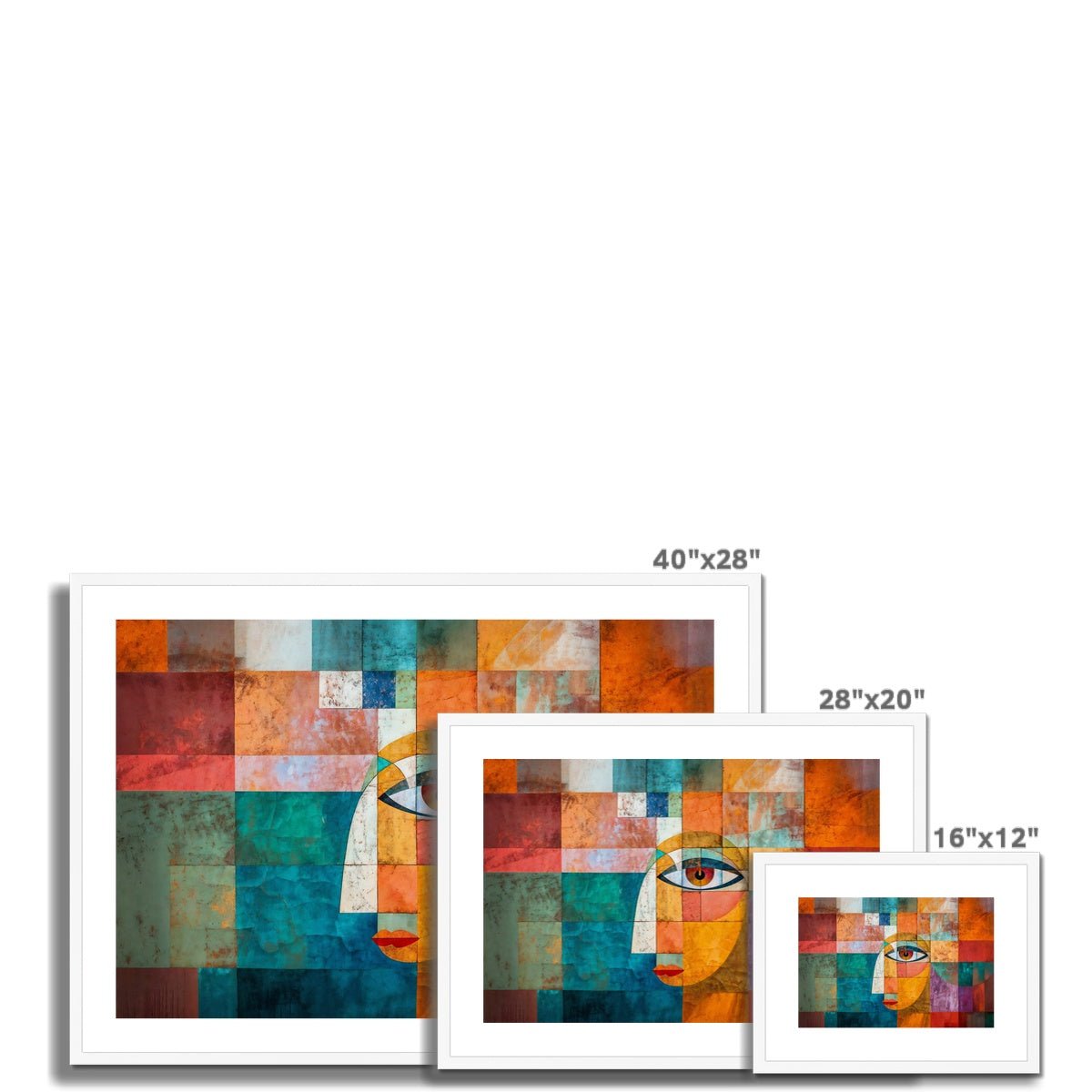 Abstract Look Framed & Mounted Print - Pixel Gallery