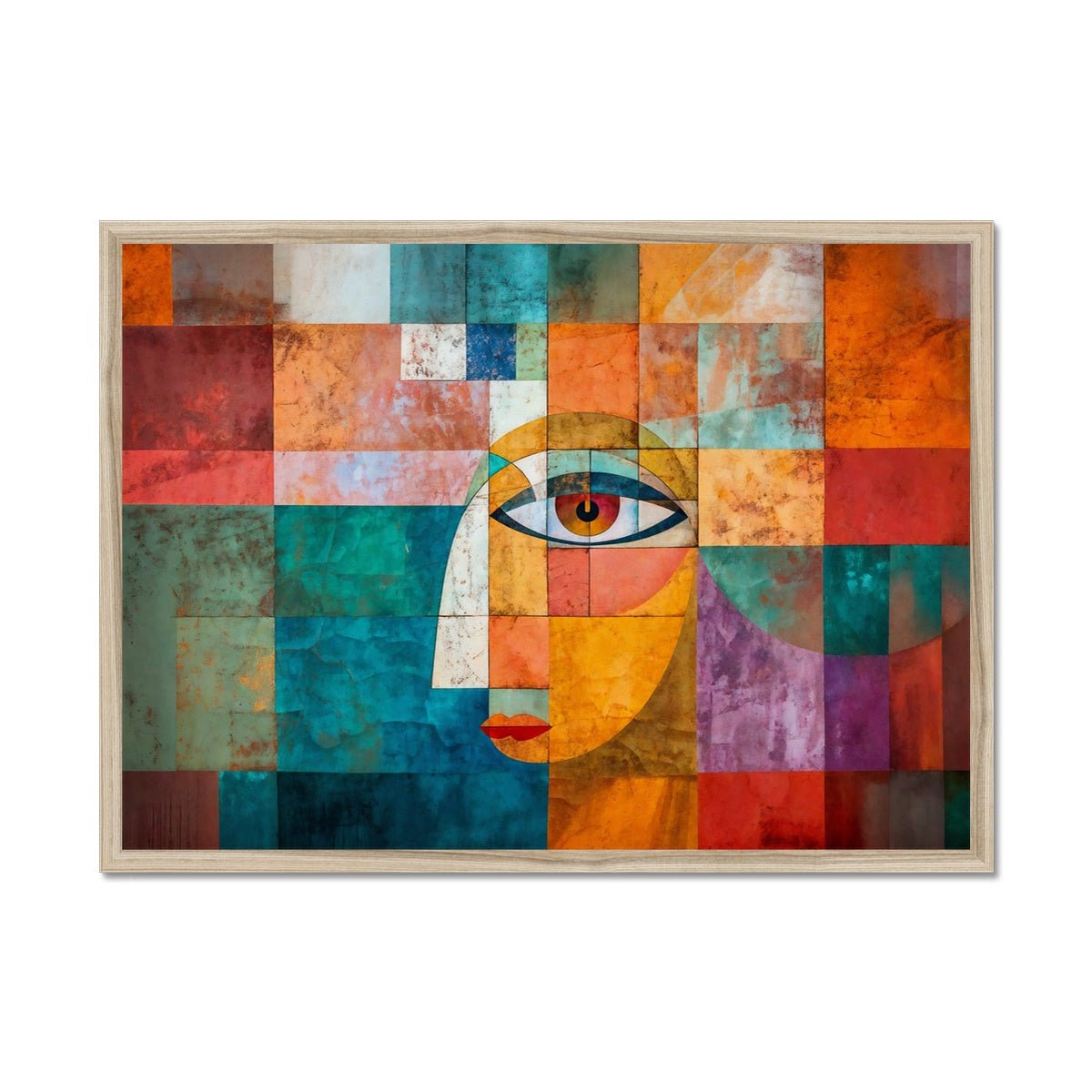 Abstract Look Framed Print - Pixel Gallery