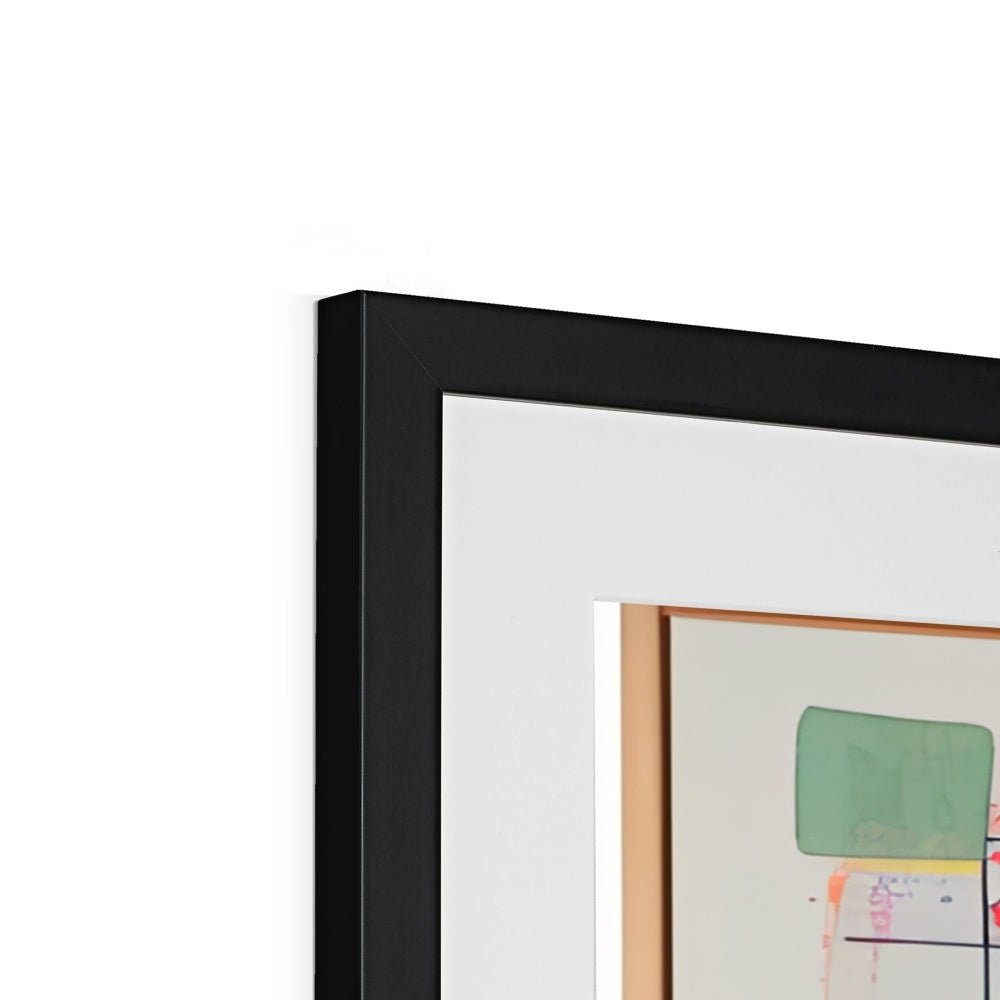 Abstract Pixels Framed & Mounted Print - Pixel Gallery