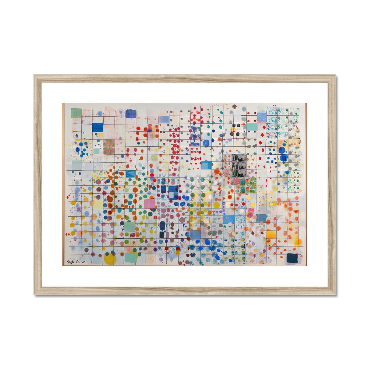 Abstract Pixels Framed & Mounted Print - Pixel Gallery