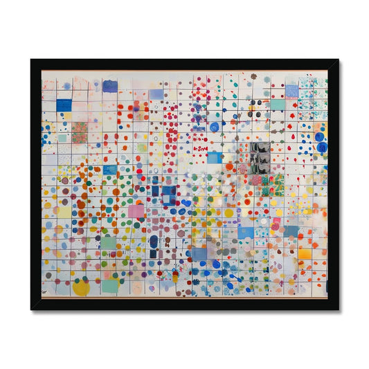 Abstract Pixels Framed Print - Pixel Gallery