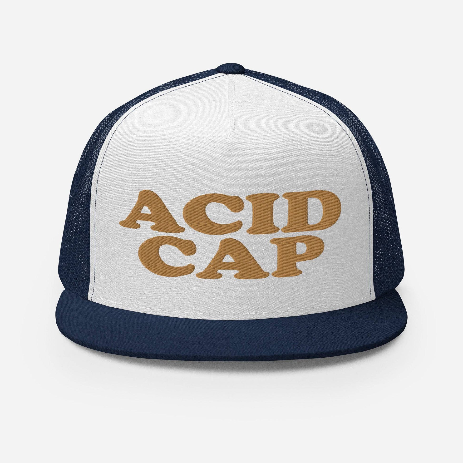 Acid Cap Logo-Embroidered and Mesh Trucker Hat - Pixel Gallery