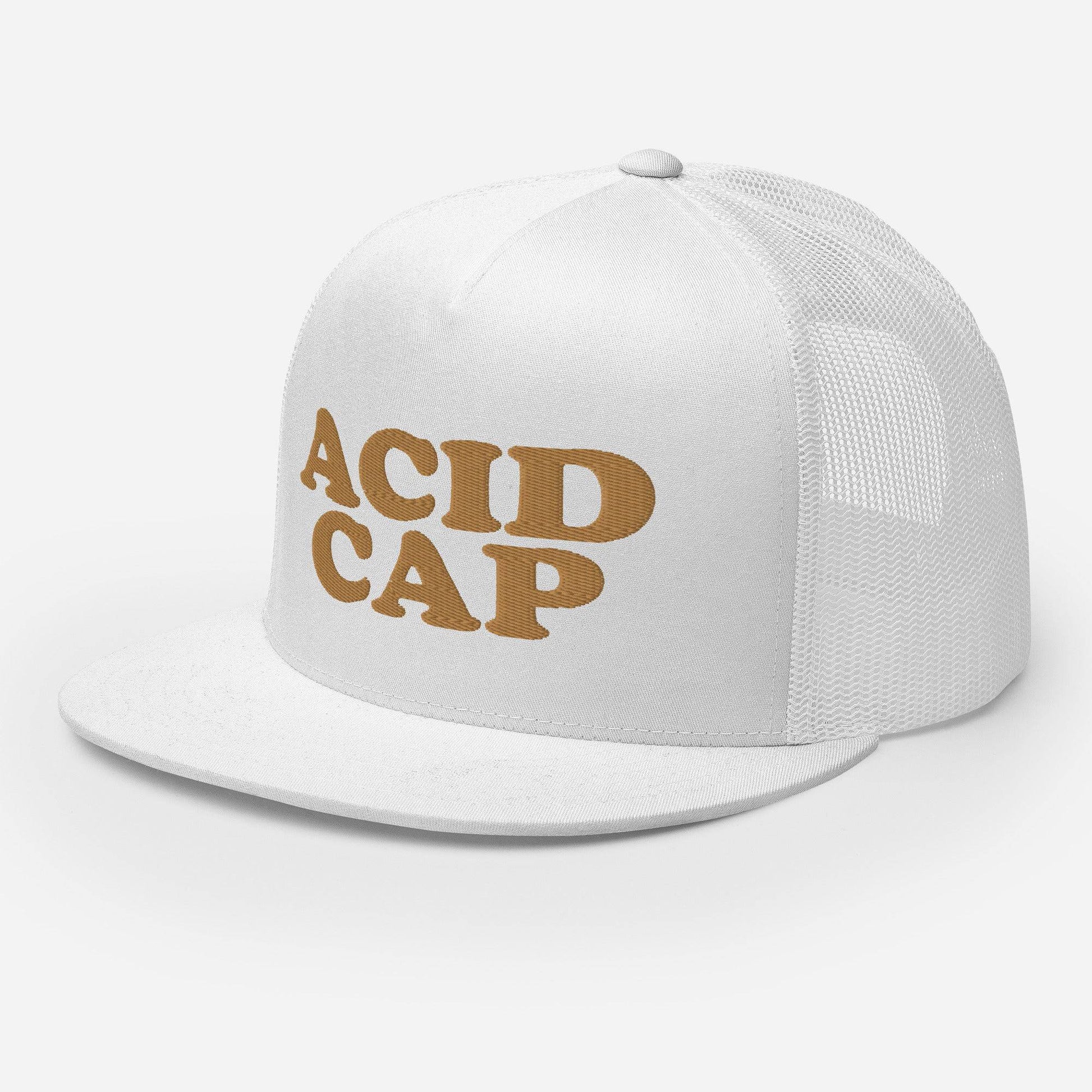 Acid Cap Logo-Embroidered and Mesh Trucker Hat - Pixel Gallery