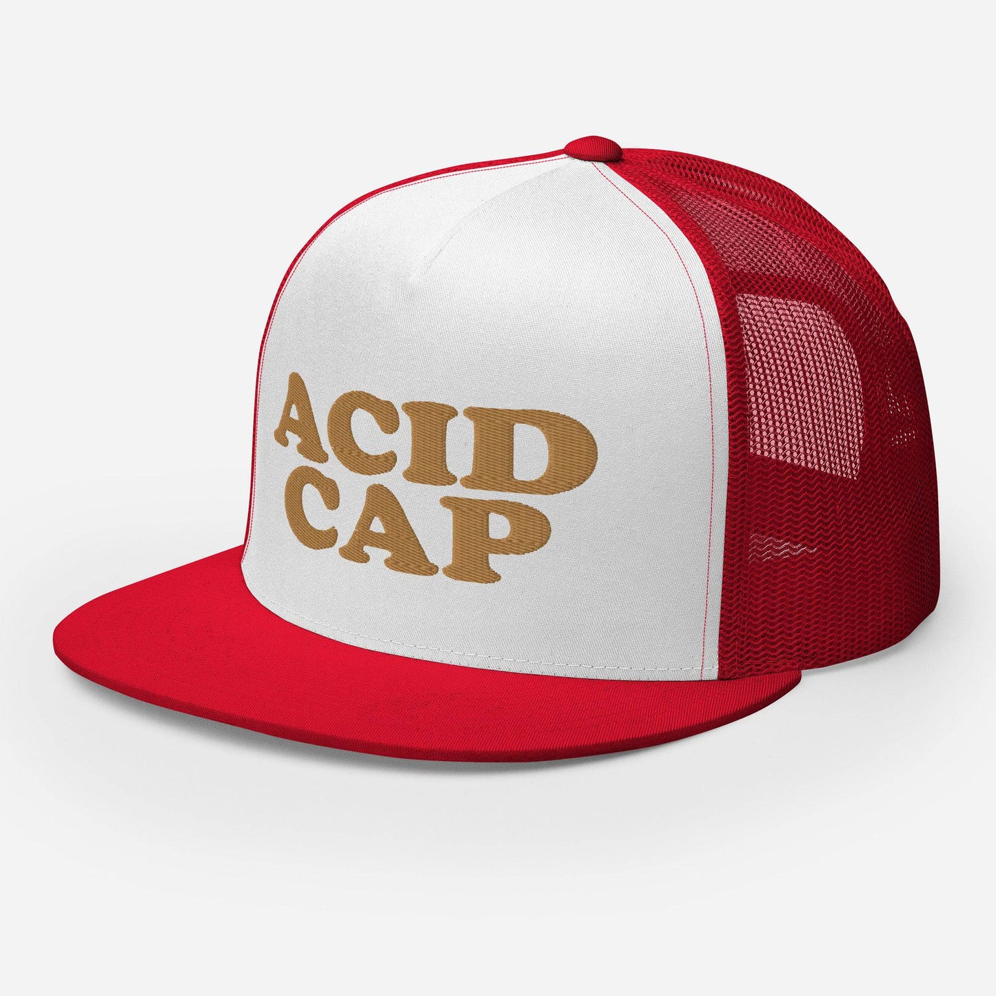 Acid Cap Logo-Embroidered and Mesh Trucker Hat - Pixel Gallery