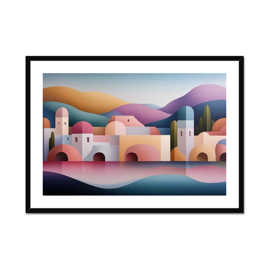 By the river in Sevilla Architectural Framed & Mounted Print