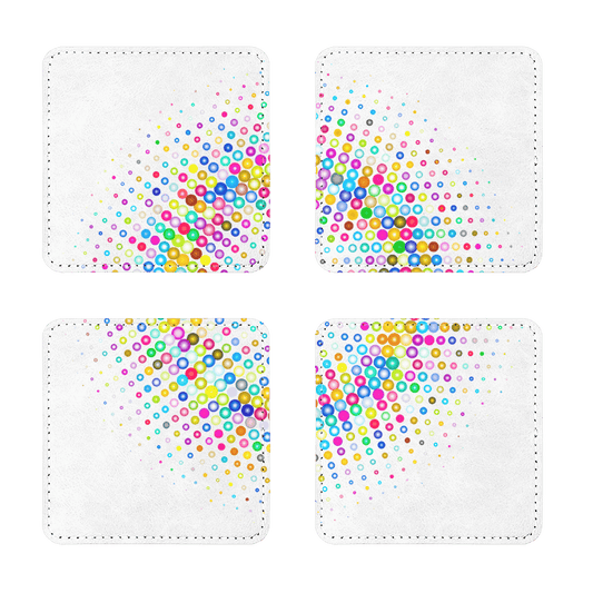 Pixels Sublimation Coasters Pack of Four - Pixel Gallery
