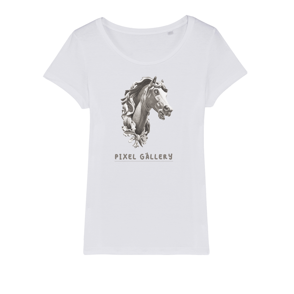Pixel Gallery Horse Organic Jersey Womens T-Shirt - Pixel Gallery