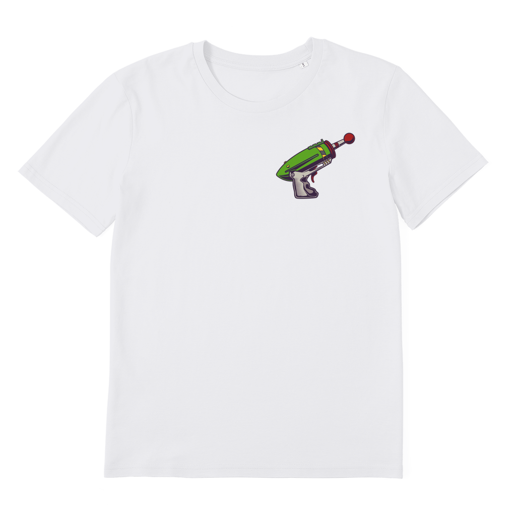 Space Gun Premium Organic Adult T-Shirt - Pixel Gallery