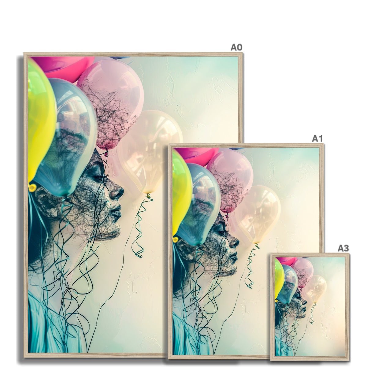 Balloon Symphony 11:11 Framed Print - Pixel Gallery