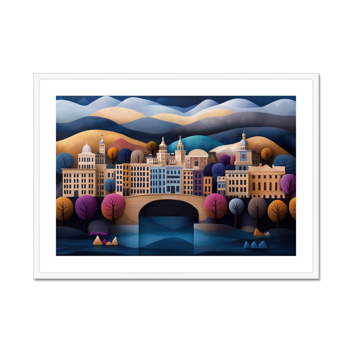 Bath Architectural Framed & Mounted Print - Pixel Gallery