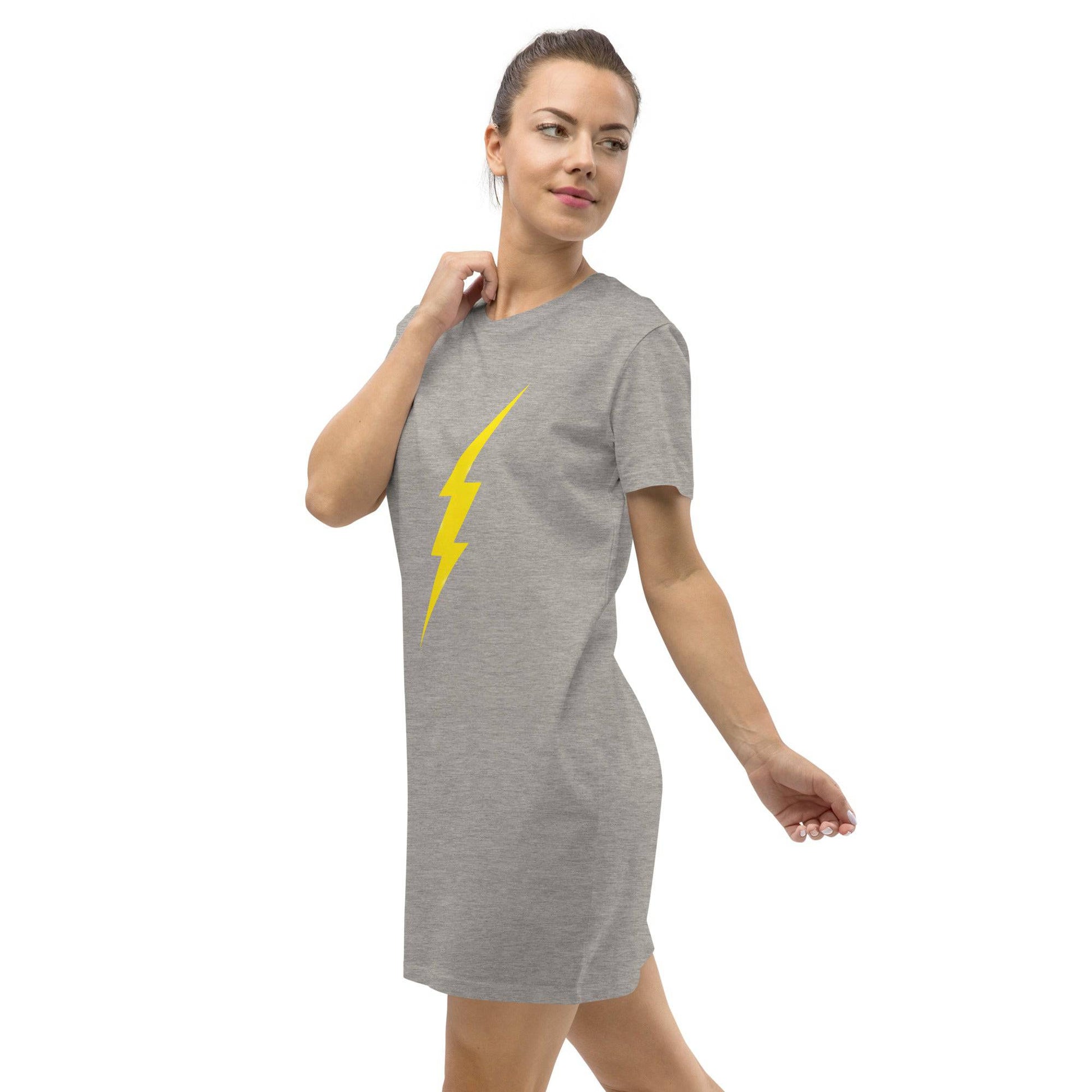 Bolt Organic Cotton T-Shirt Dress - Pixel Gallery