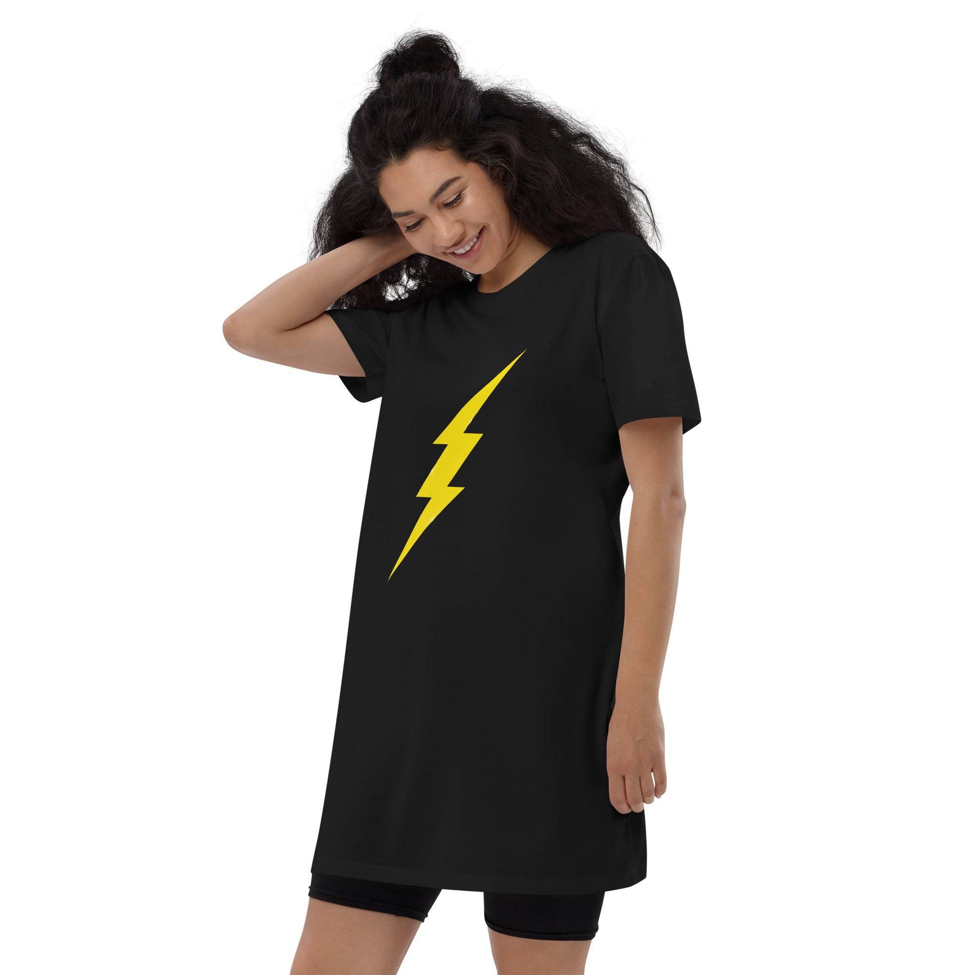 Bolt Organic Cotton T-Shirt Dress - Pixel Gallery