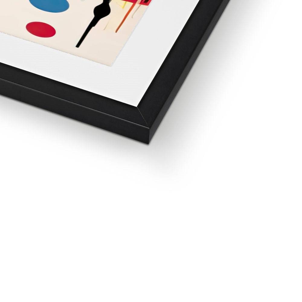 Brighton Bliss: Abstract Circles Framed & Mounted Print - Pixel Gallery