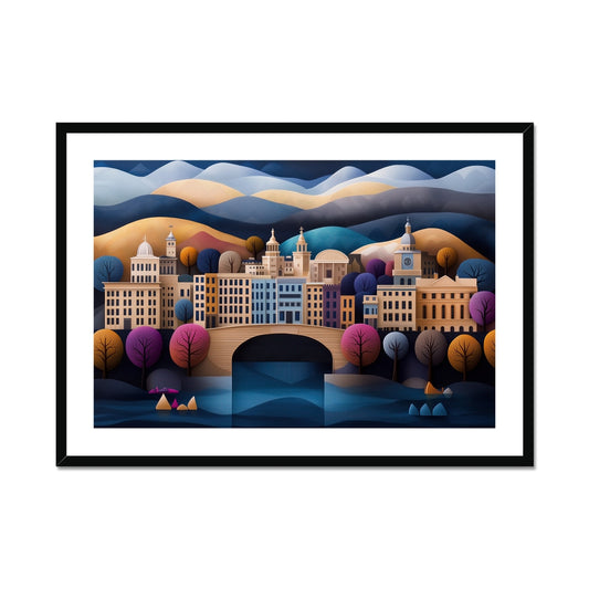 Bath Architectural Framed & Mounted Print