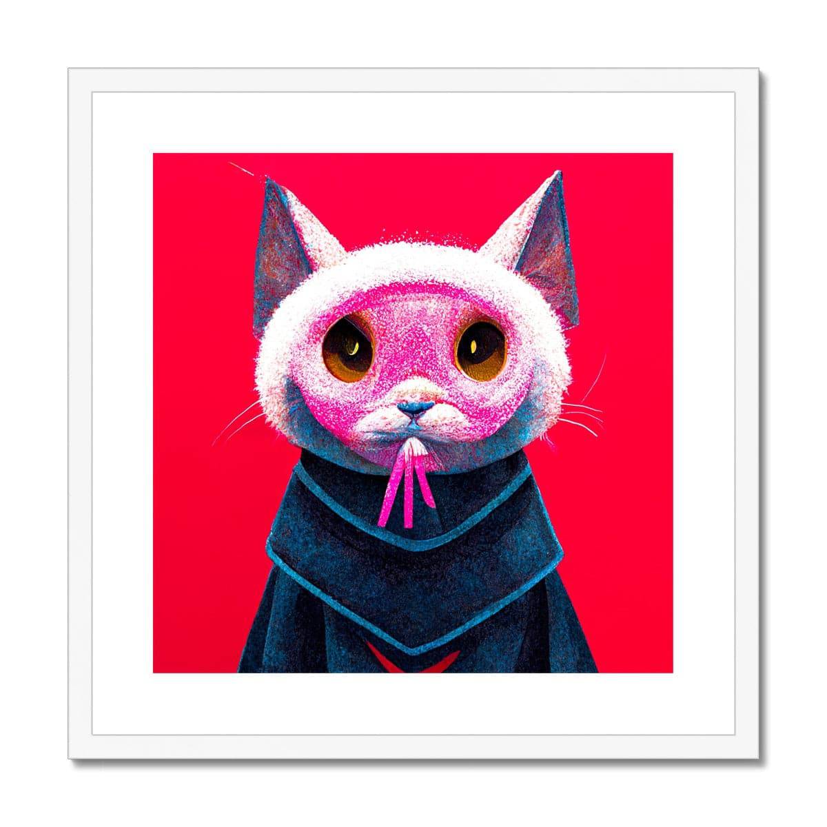 Candy Floss Cat Framed & Mounted Print - Pixel Gallery