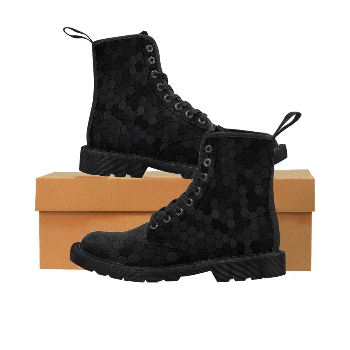 Charred Honeycomb Vegan Women's Boots - Pixel Gallery