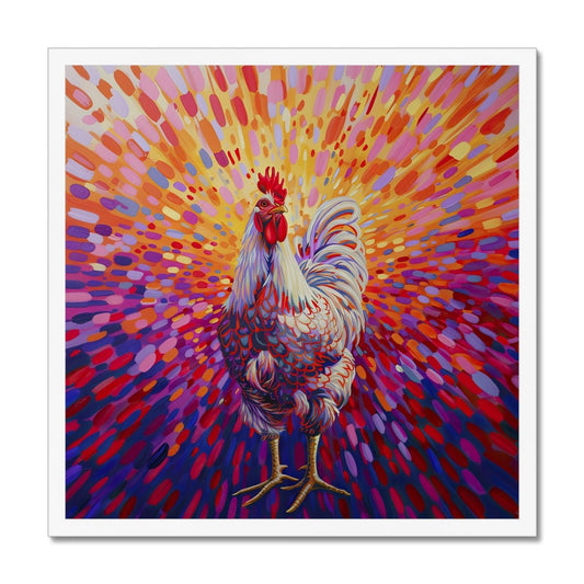 Chicken Matisse Framed Print - Pixel Gallery