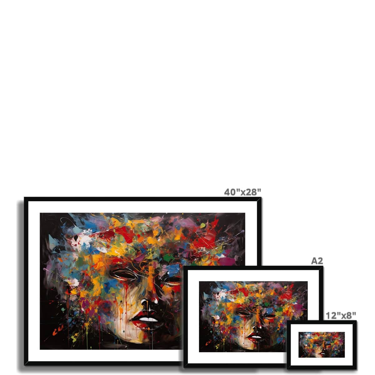 Colour Future Framed & Mounted Print - Pixel Gallery