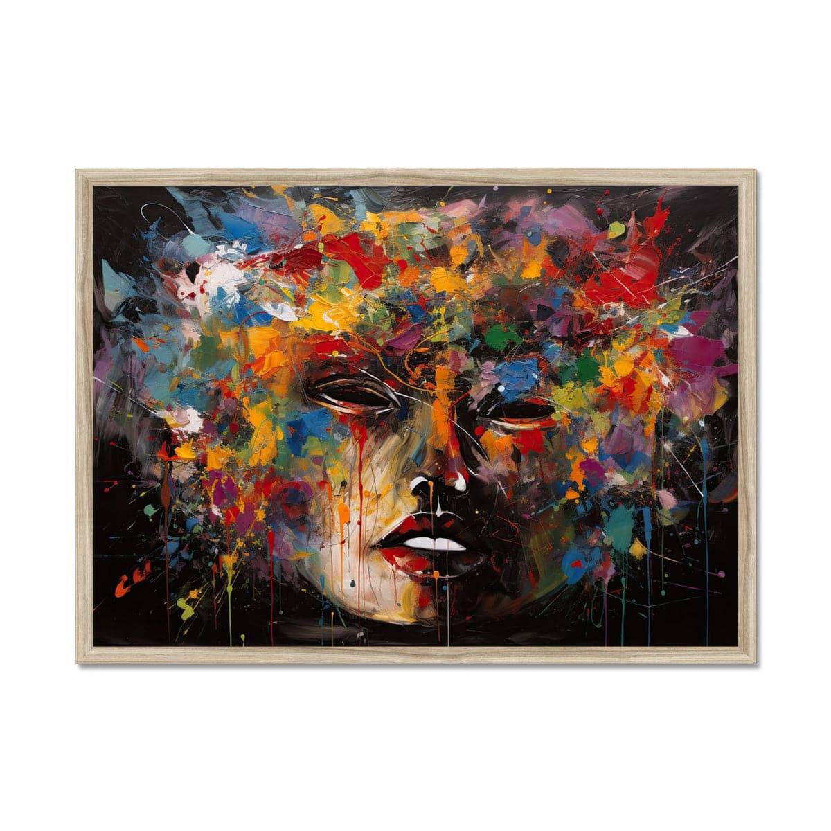 Colourful Future Framed Print - Pixel Gallery
