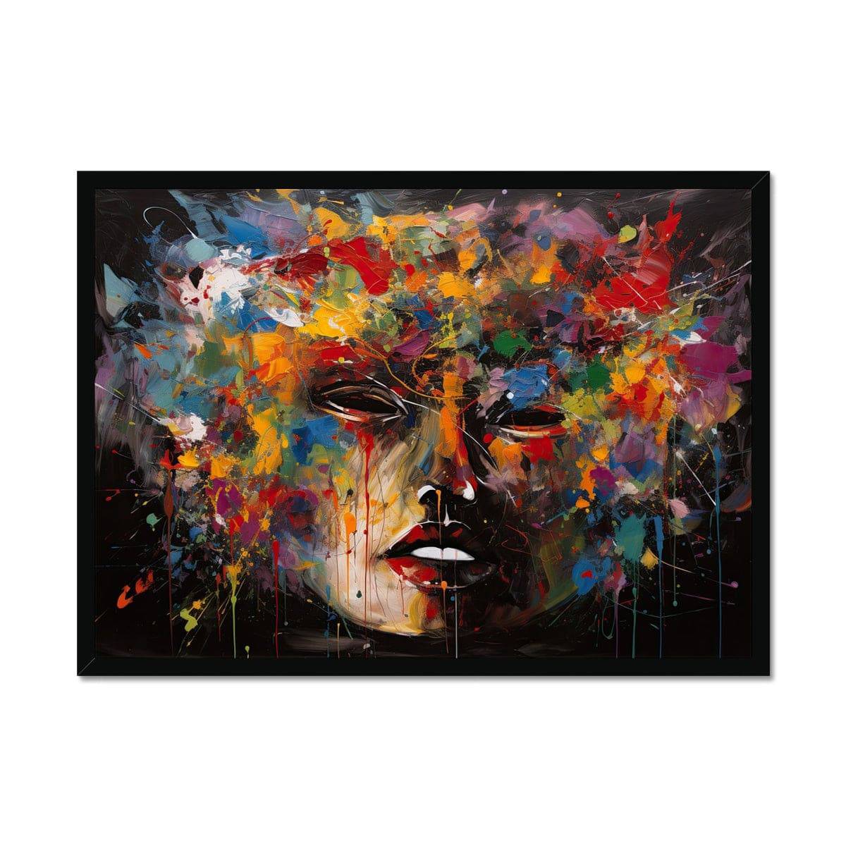 Colourful Future Framed Print - Pixel Gallery