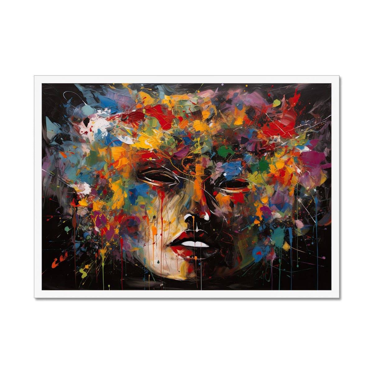 Colourful Future Framed Print - Pixel Gallery