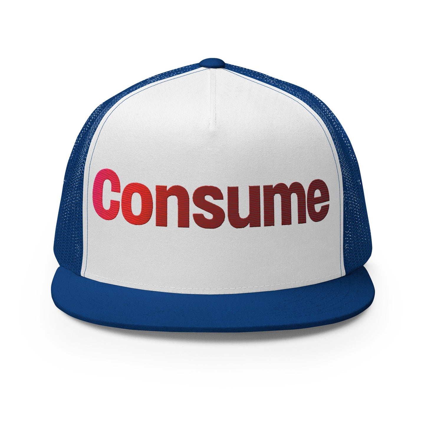 Consume Trucker Cap - Pixel Gallery