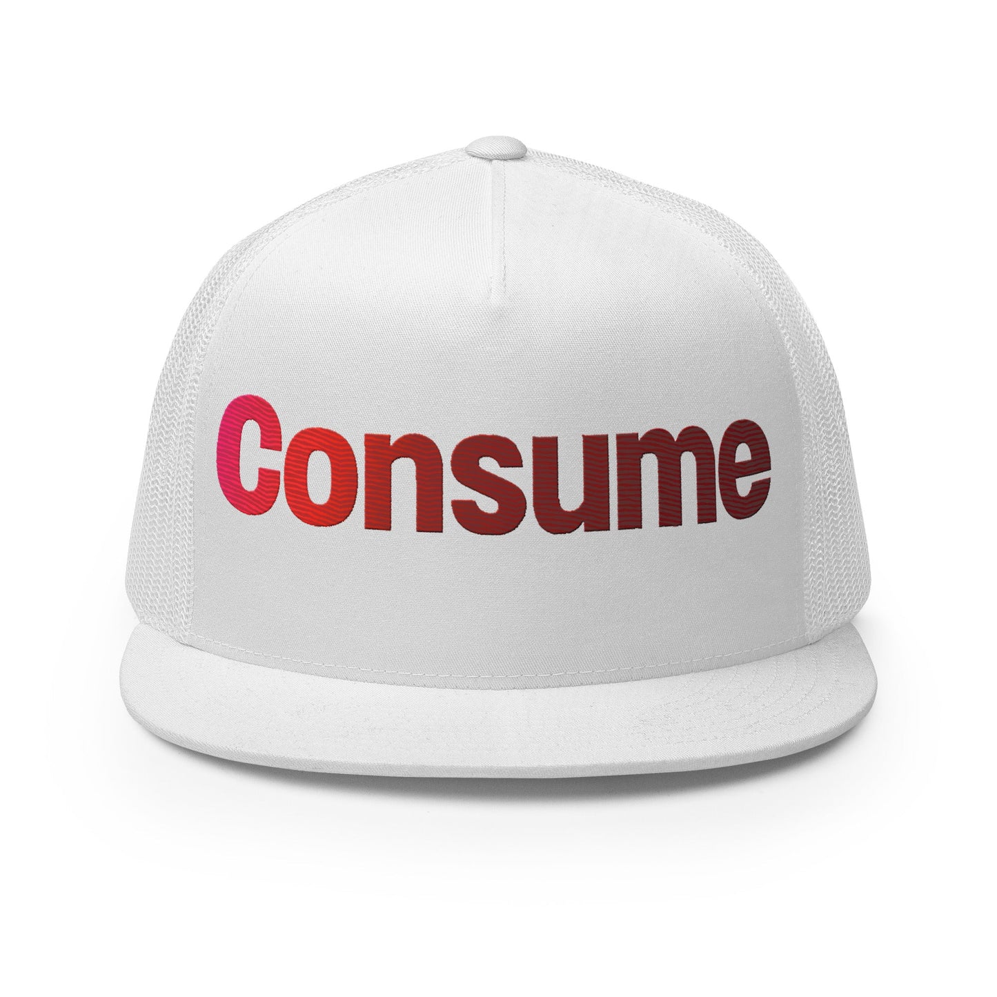 Consume Trucker Cap - Pixel Gallery