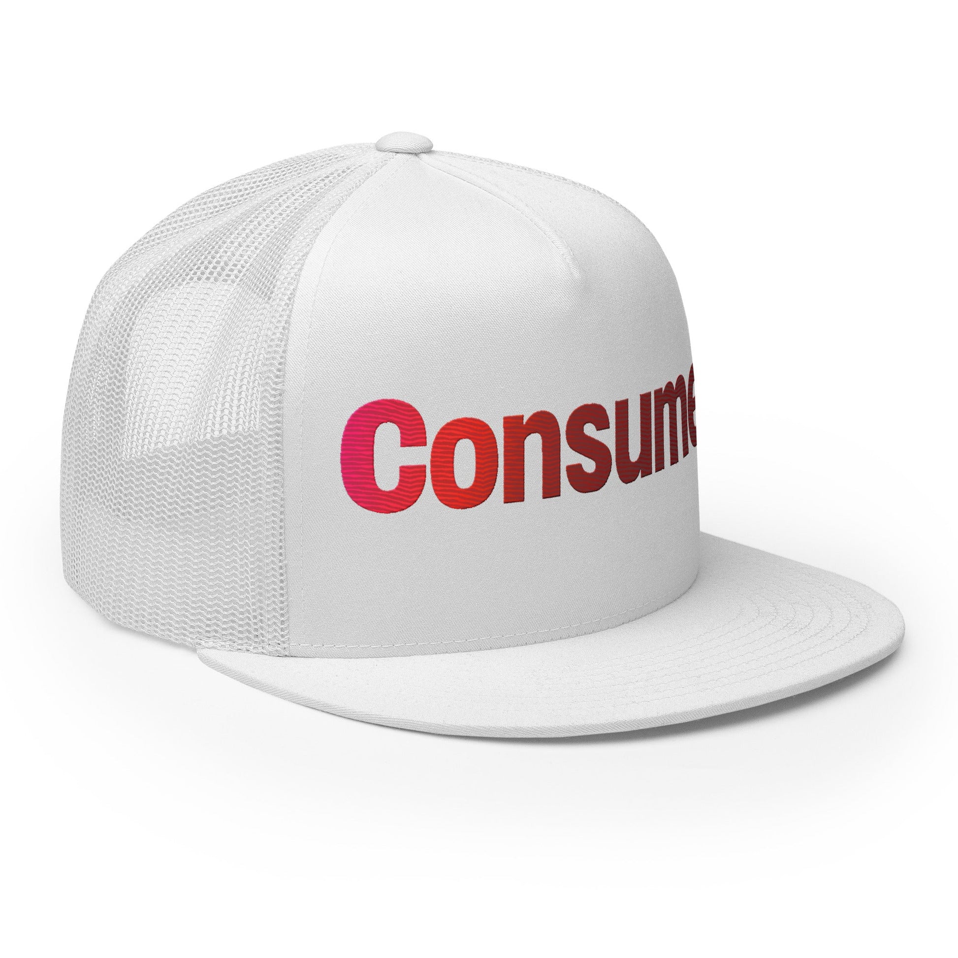 Consume Trucker Cap - Pixel Gallery