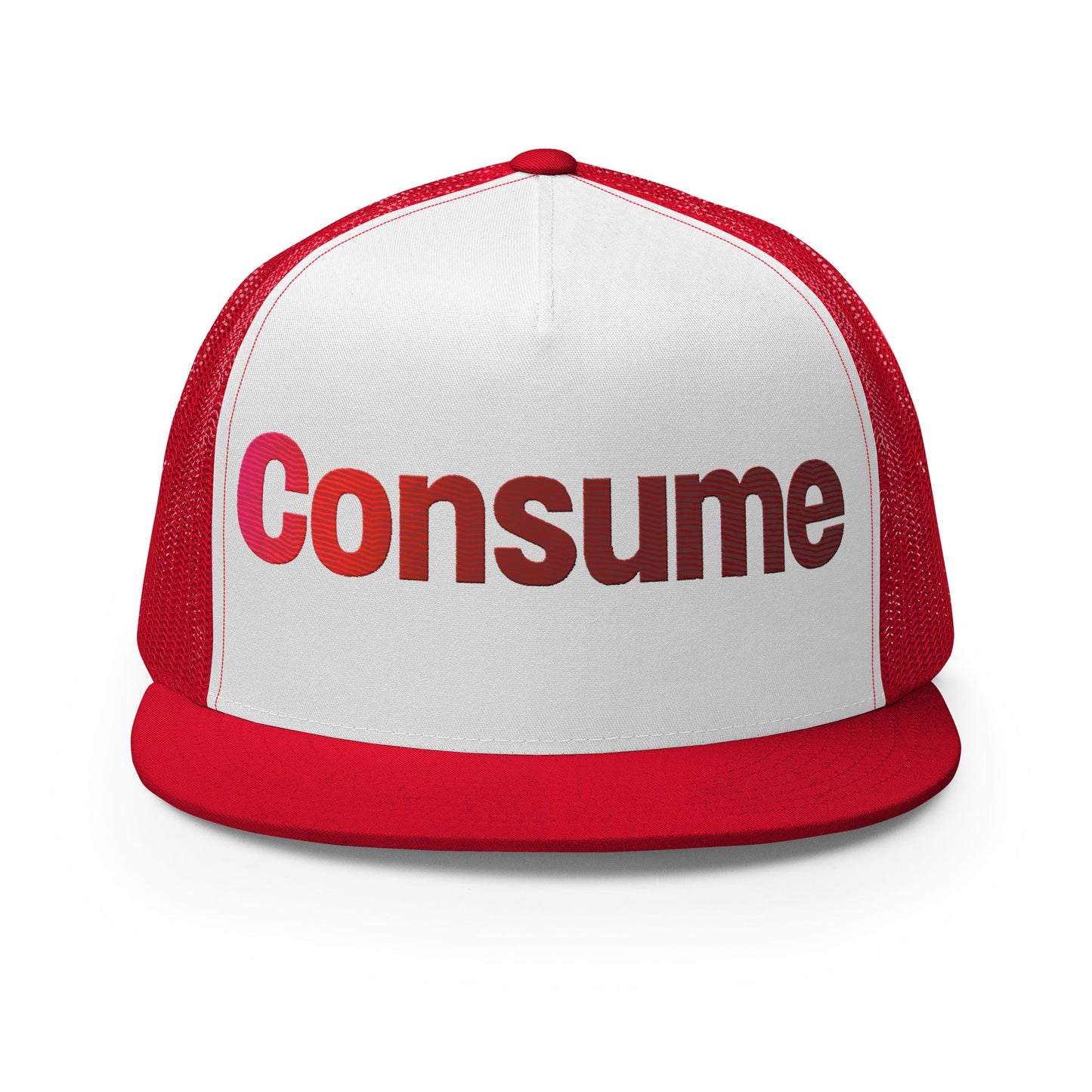 Consume Trucker Cap - Pixel Gallery