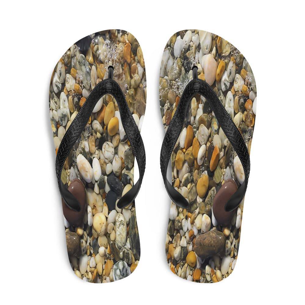 Cornish Pebbles Flip Flops - Pixel Gallery