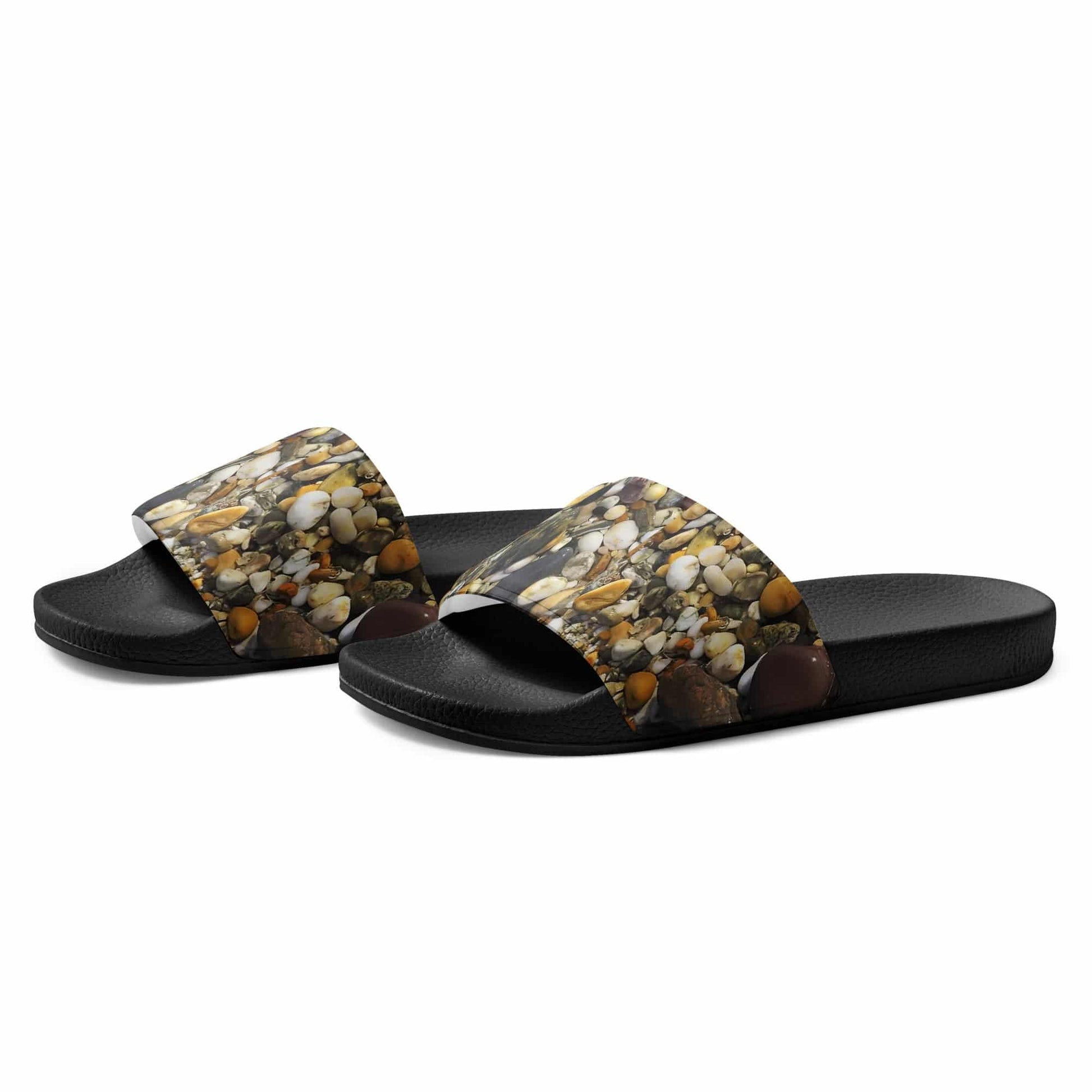 Cornish Pebbles Women's slides - Pixel Gallery