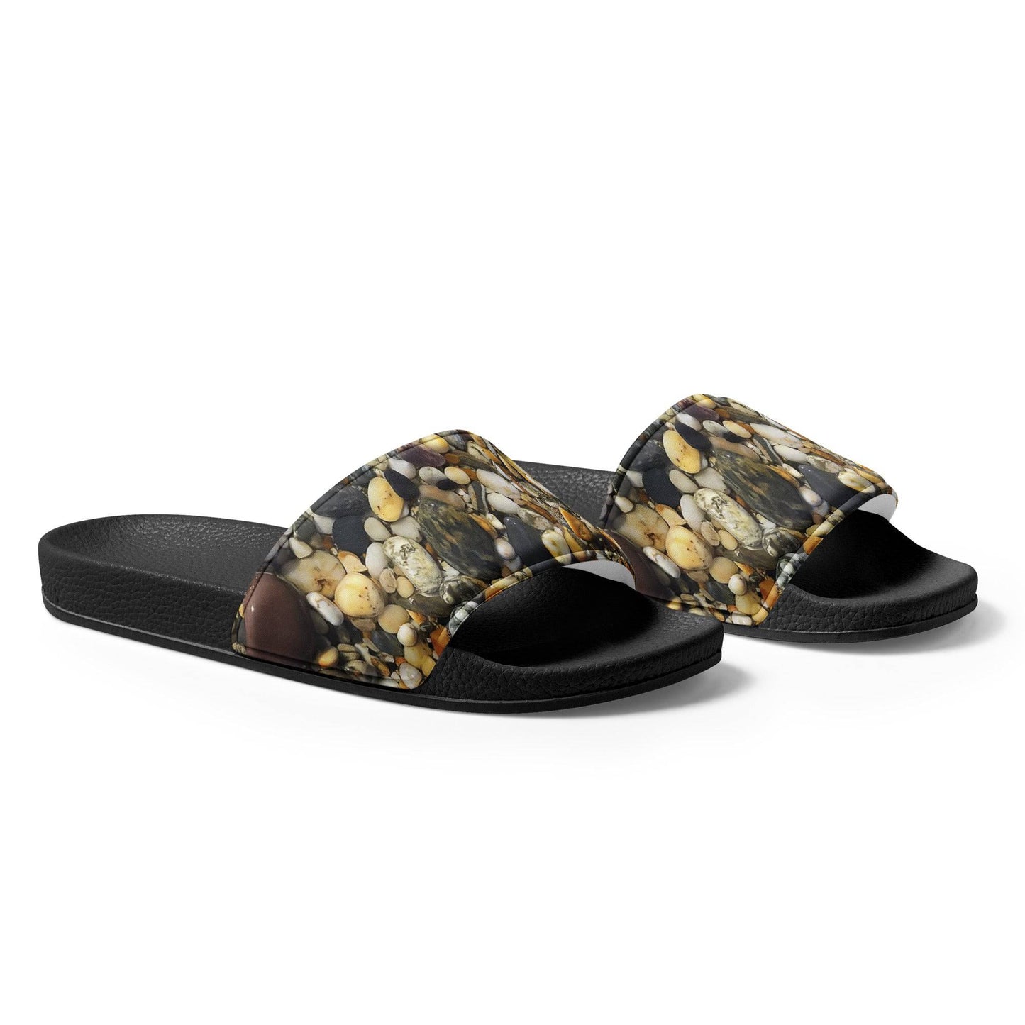 Cornish Pebbles Women's slides - Pixel Gallery